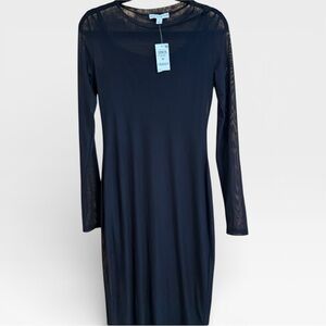 Elegant Black Long Sleeve Dress